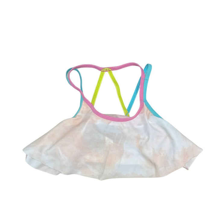 Ideology Big Girls Pastel Flounce Swim Top by Vanessa Jane