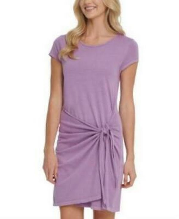 Dkny Women's Cotton Tie Waist Dress, Size XL by Vanessa Jane
