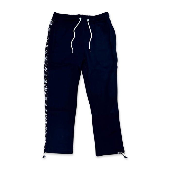 Paneled Joggers - Black Paisley by Richmond Hood Company