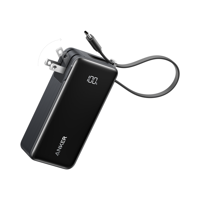 Anker Power Bank (10K, Fusion, Built-In Cable) by Anker