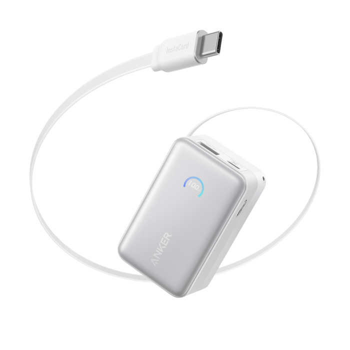 Anker Nano Power Bank (10K, 45W, Built-In Retractable USB-C Cable) by Anker