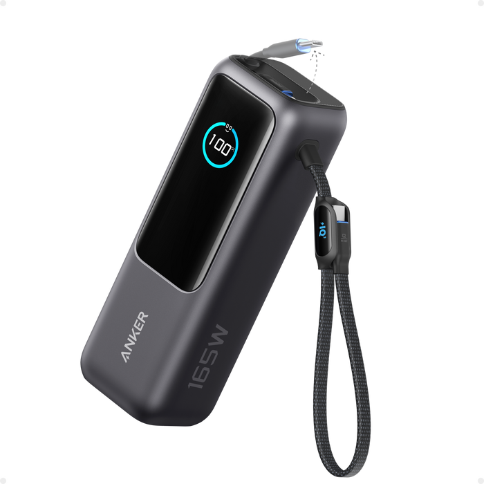 Anker Laptop Power Bank (25K, 165W, Built-In and Retractable Cables) by Anker