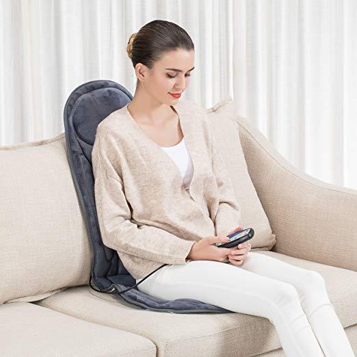 Snailax 6 Motor Vibrating Seat Cushion with Heat & Vibration Massager by Vanessa Jane