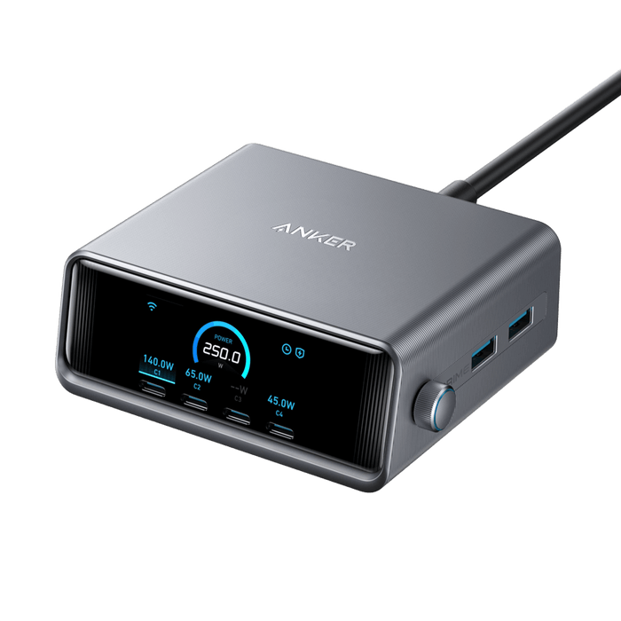 Anker Prime Charger (250W, 6 Ports, GaNPrime) by Anker