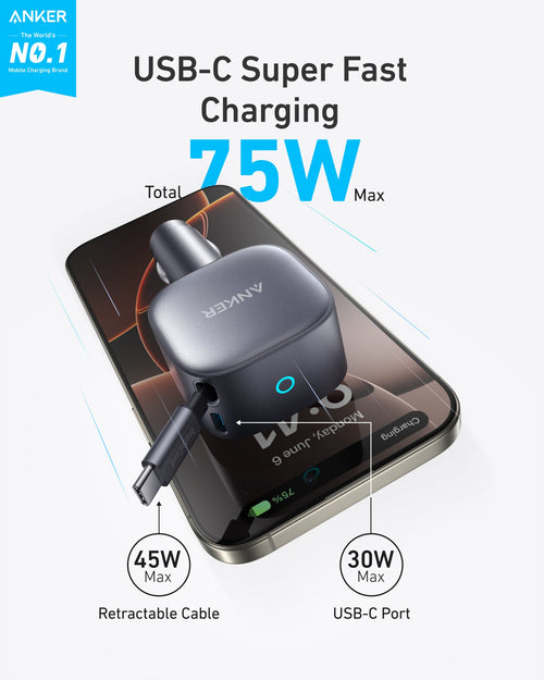 Anker Nano 75W Car Charger by Anker