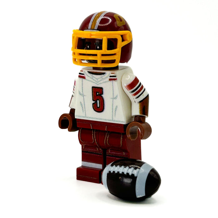 #5 QB Jayden Washington Football Player Minifig - B3 Customs by B3 Customs