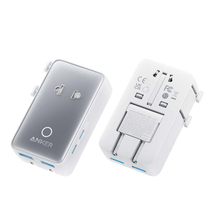 Anker Nano Travel Adapter (5-in-1, 20W, 1-Pack) by Anker