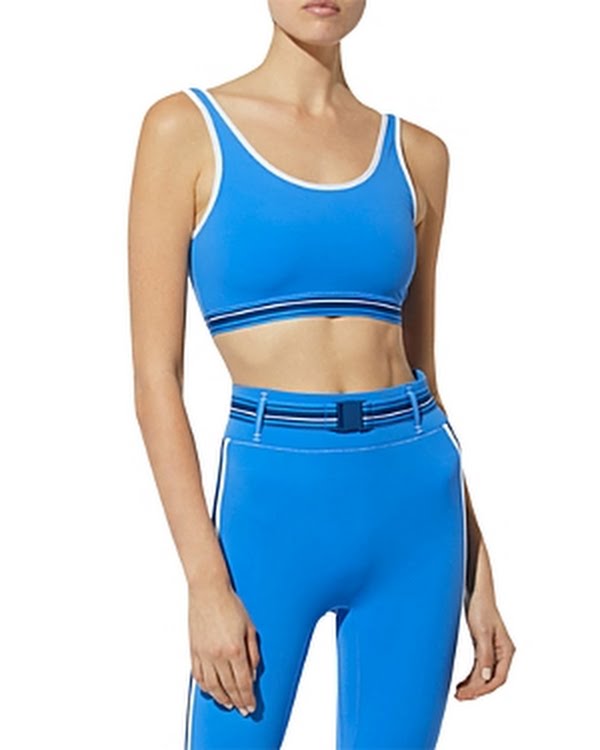Solid and Striped High Tide Sports Bra, Side XS by Vanessa Jane