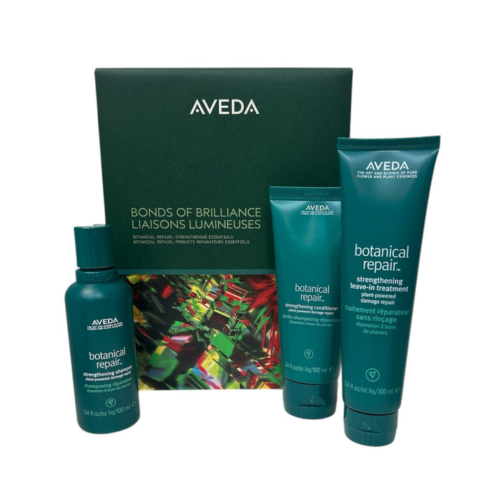 AVEDA Limited-Edition Bonds of Brilliance Botanical Repair Strengthening Essentials Gift Set by Nava Beauty