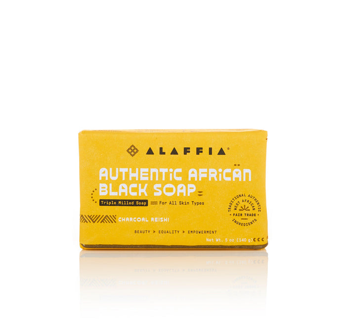 Authentic African Black Soap Triple Milled - Charcoal Reishi by Alaffia