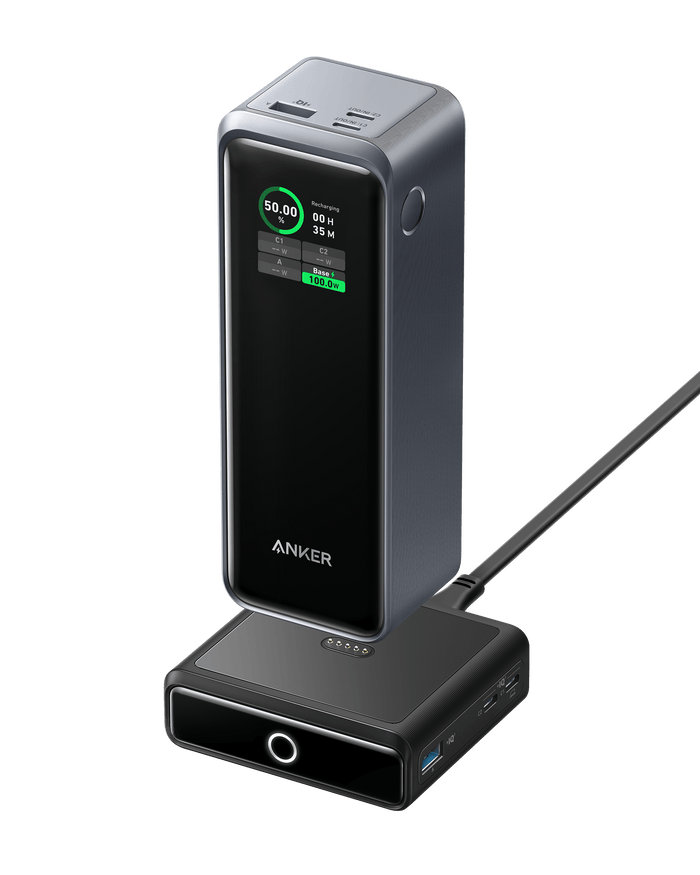 Anker Prime 27,650mAh Power Bank (250W) and 100W Charging Base by Anker