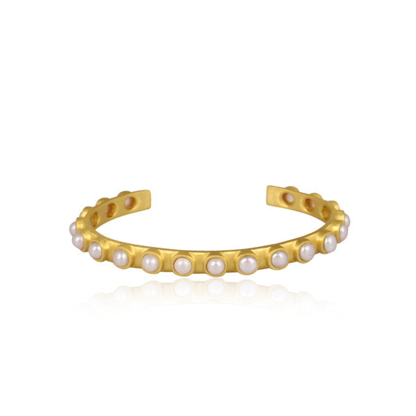 Pearl Studded Cuff by Christina Greene