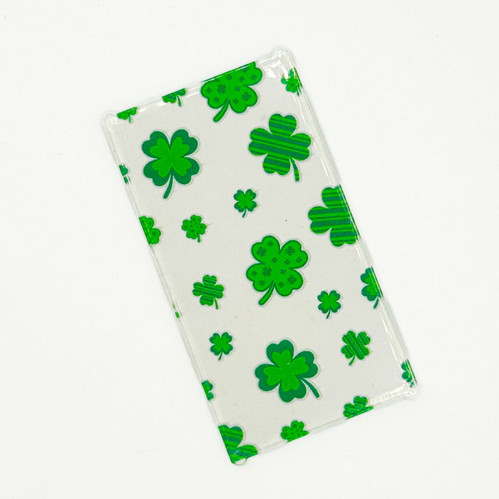 Clover St. Patrick's Day 4x6 Glass Window - B3 Customs by B3 Customs