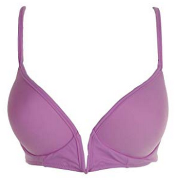Sundazed Lavender Fields Maya Bra-Sized V-Wire Bikini Top, 36B-C by Vanessa Jane