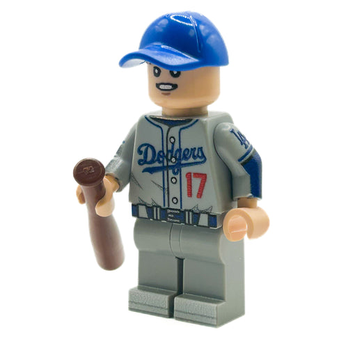 #17 Ohtani LA Baseball Player Minifig (Grey Uniform) by B3 Customs