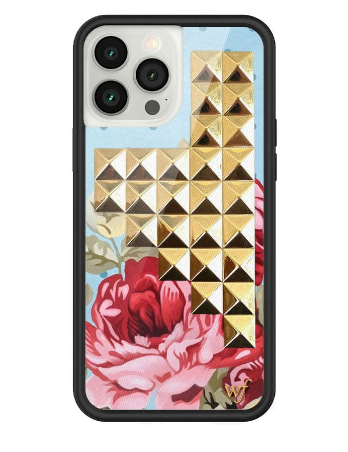 Blue Floral Stud iPhone Case by Wildflower Cases