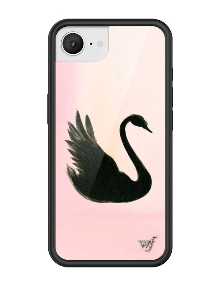 Black Swan iPhone Case by Wildflower Cases