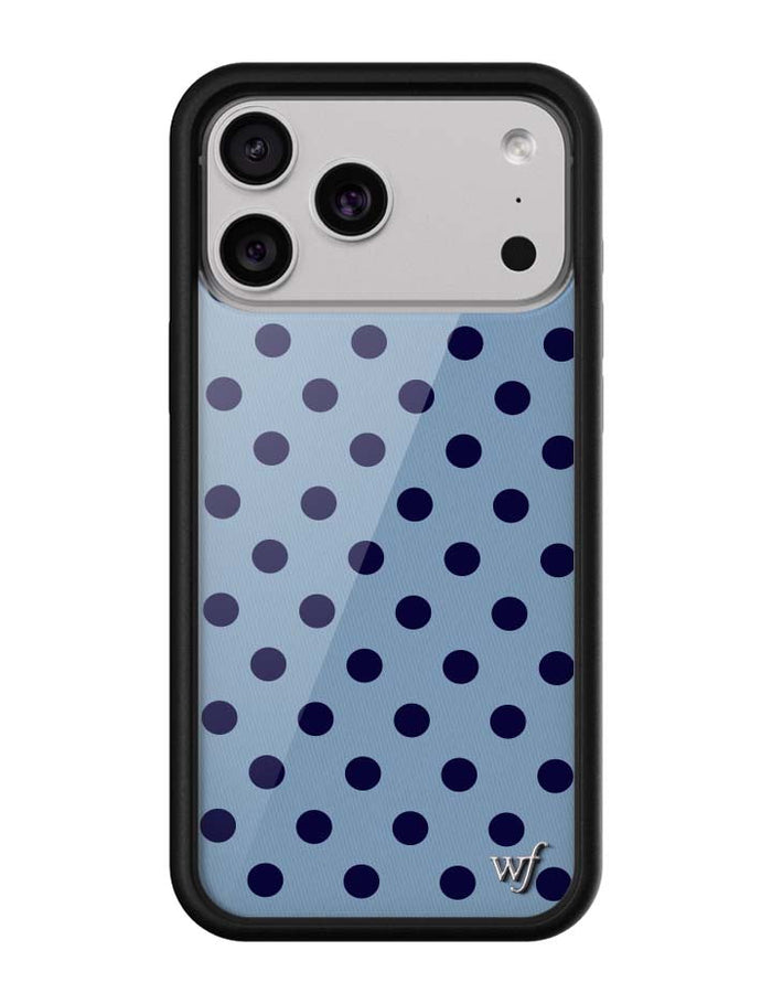 Polka Dot | Blue and Navy Blue iPhone Case by Wildflower Cases