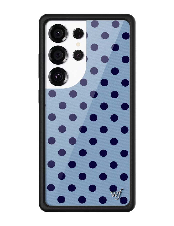 Polka Dot | Blue and Navy Blue Samsung Galaxy Case by Wildflower Cases