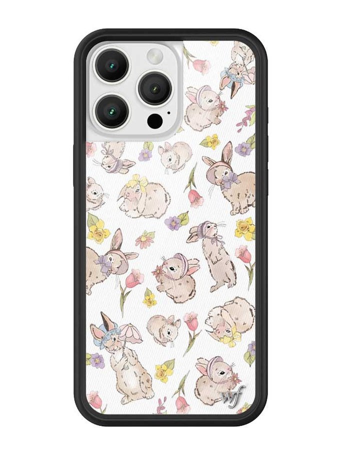Bunnies in Bonnets iPhone Case by Wildflower Cases