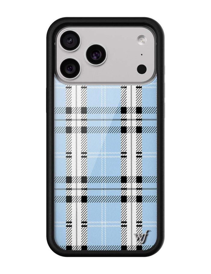 Plaid | Blue iPhone Case by Wildflower Cases