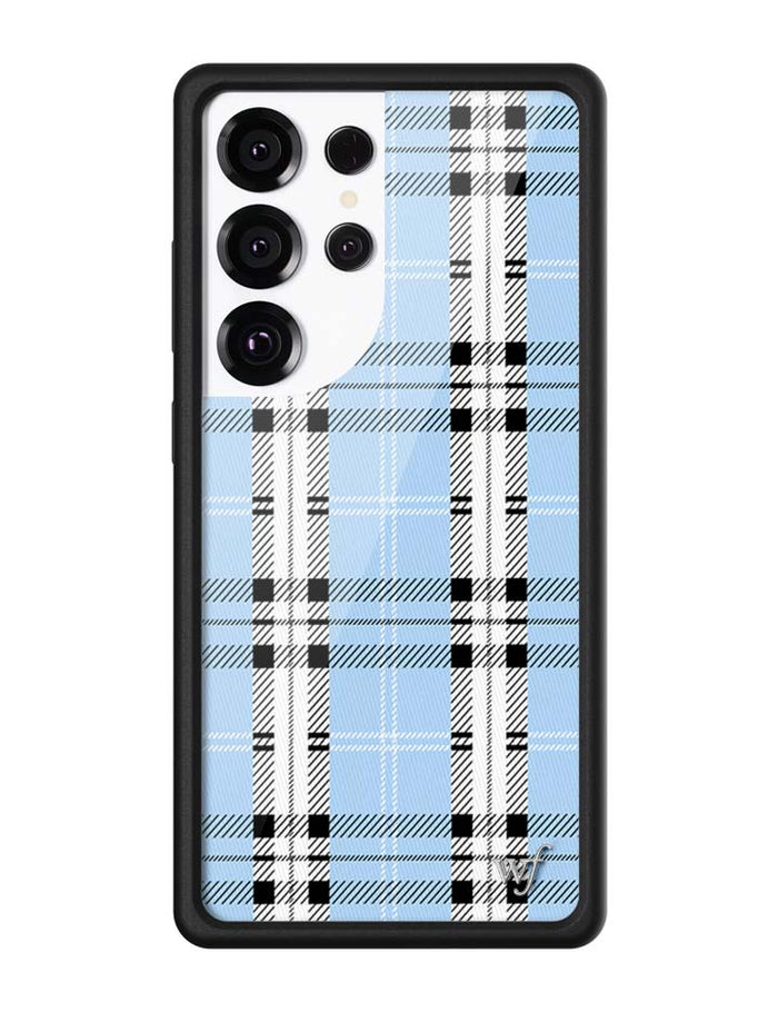 Plaid | Blue Samsung Galaxy Case by Wildflower Cases