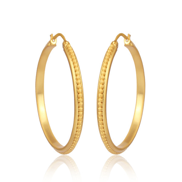 Studded Hoop Earrings by Christina Greene