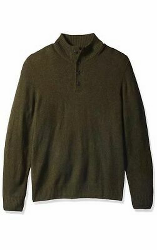 Dickies Men's Big and Tall Solid Jersey Button Mock, Size 2X by Vanessa Jane