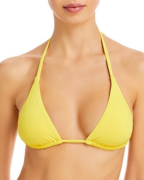 Aqua Triangle Bikini Top by Vanessa Jane