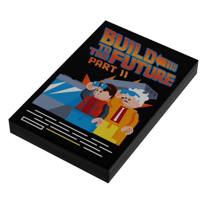 Build to the Future Part II Movie Cover (2x3 Tile) - B3 Customs by B3 Customs