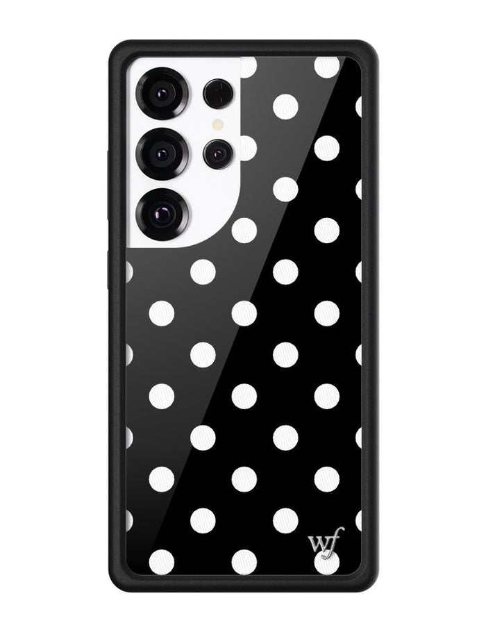 Polka Dot | Black and White Samsung Galaxy Case by Wildflower Cases
