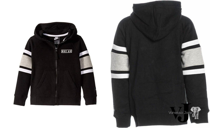 Nike Air Boys Hoodie Sweatshirt Sportswear Full Zip Jacket, 4XS by Vanessa Jane