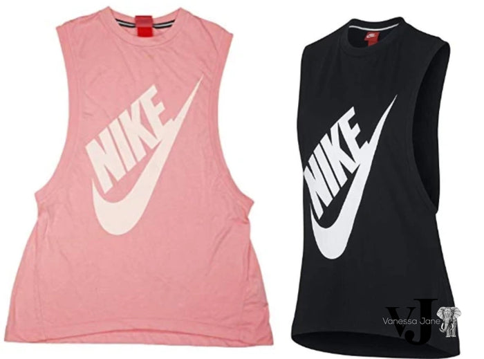 Nike Womens Vintage Style Logo Athletic Tank Top by Vanessa Jane