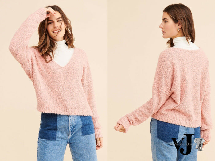 Free People Finders Keepers V Neck Sweater by Vanessa Jane