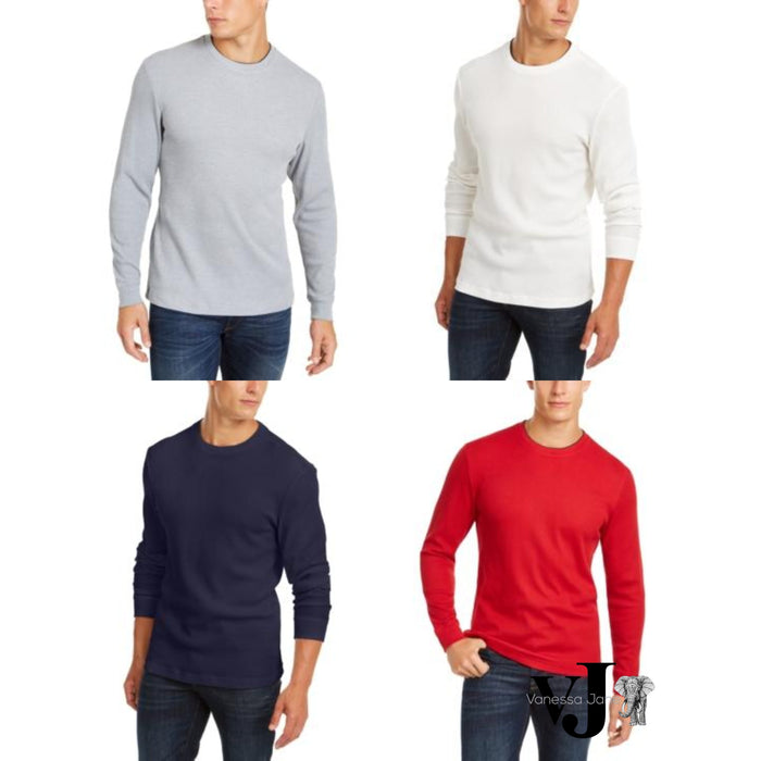 Club Room Mens Thermal Crewneck Shirt by Vanessa Jane