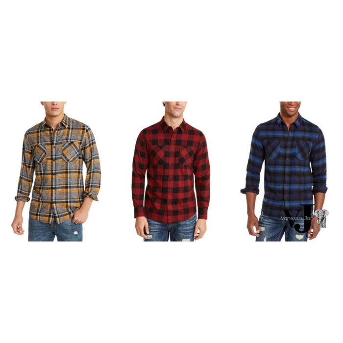 American Rag Mens Plaid Shirt by Vanessa Jane