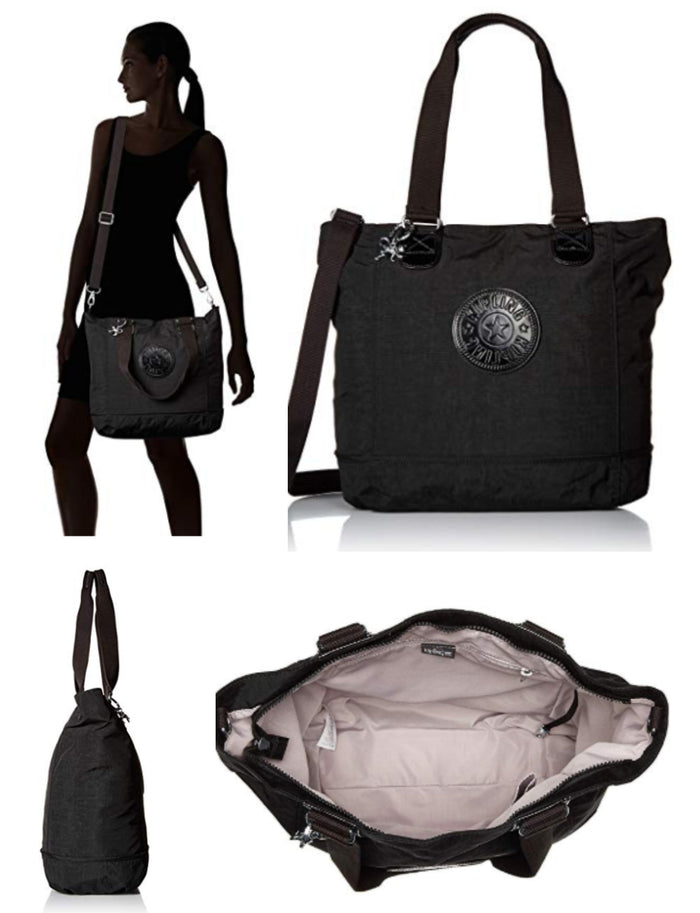 Kipling TM5500 Shopper Black Combo Tote Handbag by Vanessa Jane