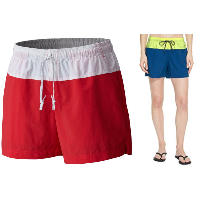 Columbia Womens Color Block Texture Shorts by Vanessa Jane