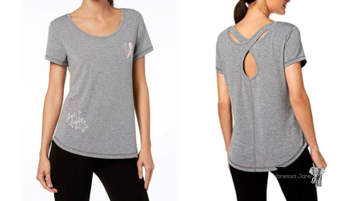 Ideology Women's Scoop Neck Breast Cancer Top by Vanessa Jane