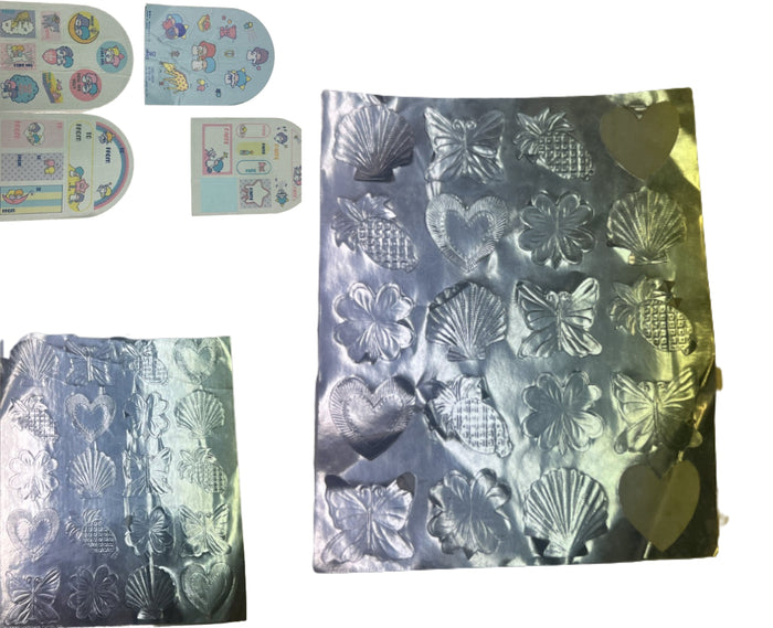 Vintage Foiled and Japanese Stickers - 1979 Hallmark Silver Edition by Vanessa Jane