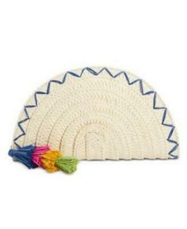 I.n.c. Straw Taco Clutch - Natural/Silver by Vanessa Jane