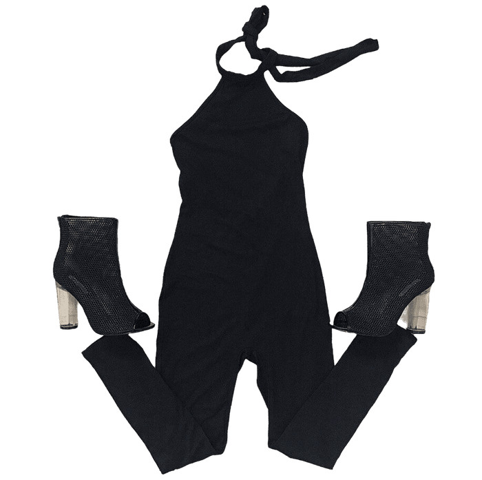 Halter Jumper -Black by The House of Stylez