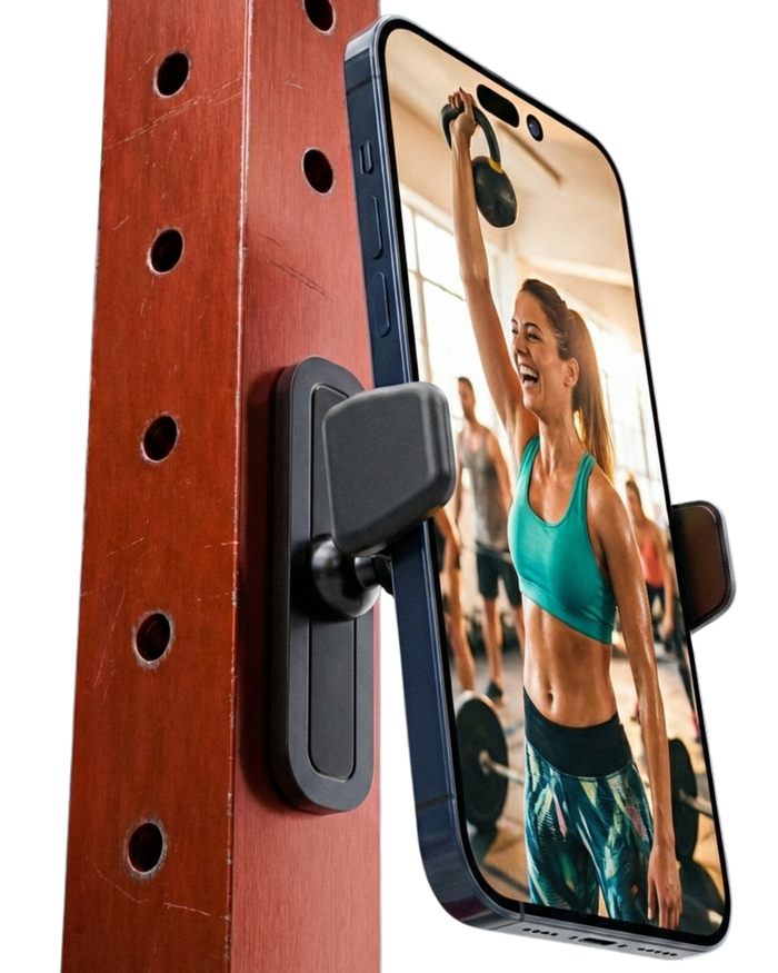 BLAUBECK Magnetic Gym Phone Holder | Secure Mount for Gym, Kitchen, DIY & Golf by BLAUBECK