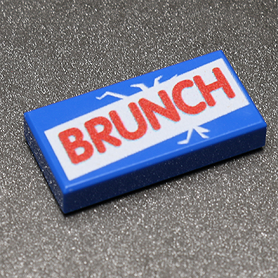 Brunch - B3 Customs® Printed 1x2 Tile by B3 Customs