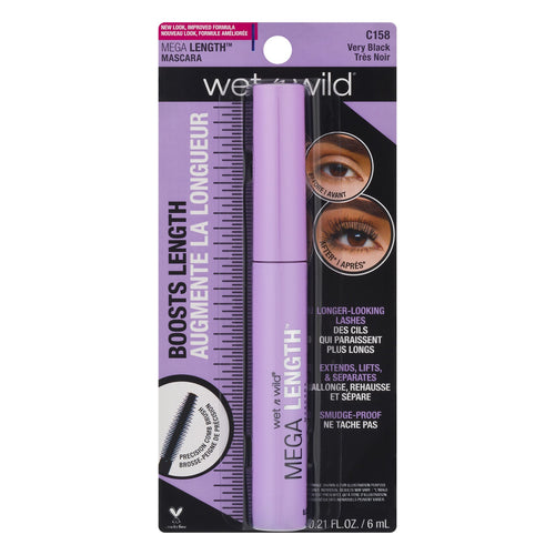 WET N WILD Mega Length Mascara - Very Black by Avera Group