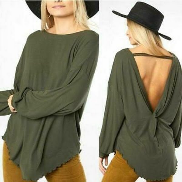 Free People Shimmy Shake Oversized Ribbed Tunic Top by Vanessa Jane