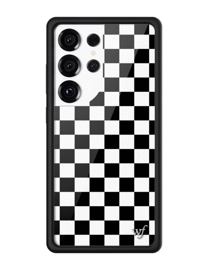 Checkers | Black Samsung Galaxy Case by Wildflower Cases