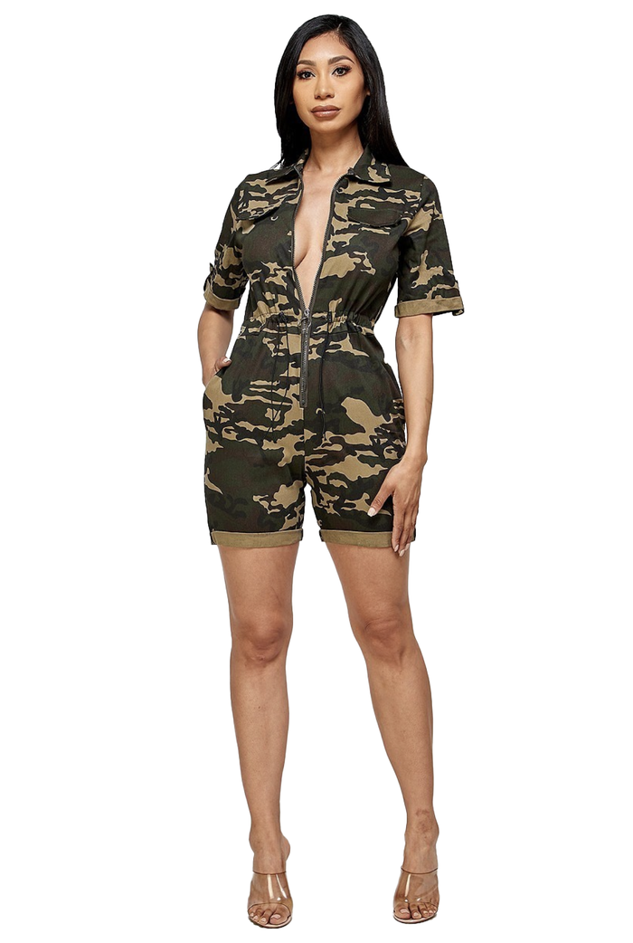 The Camouflage Romper by The House of Stylez