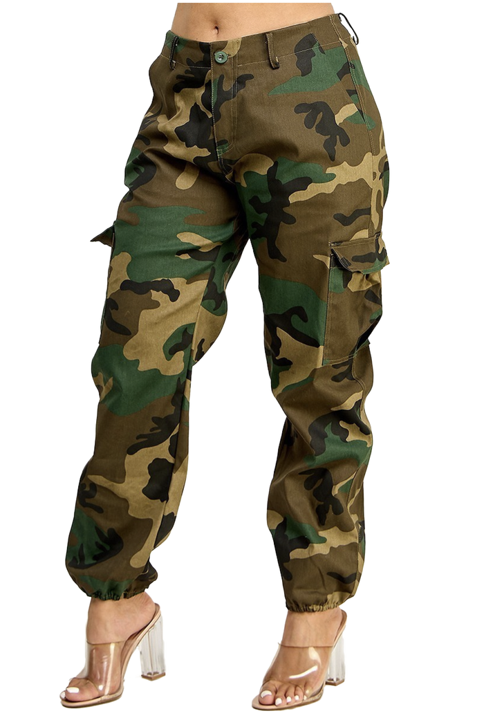 Camouflage Cargo Joggers by The House of Stylez