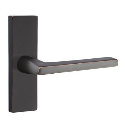 Emtek 1.5X5 Stretto Privacy Helios Lever Set with Thumbturn in Oil Rubbed Bronze by Vanessa Jane